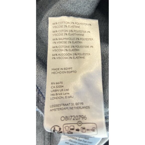 Free People We The Free In My Feelings Crop  Boot Jeans Navy Pull-On Pant-M - Picture 8 of 9